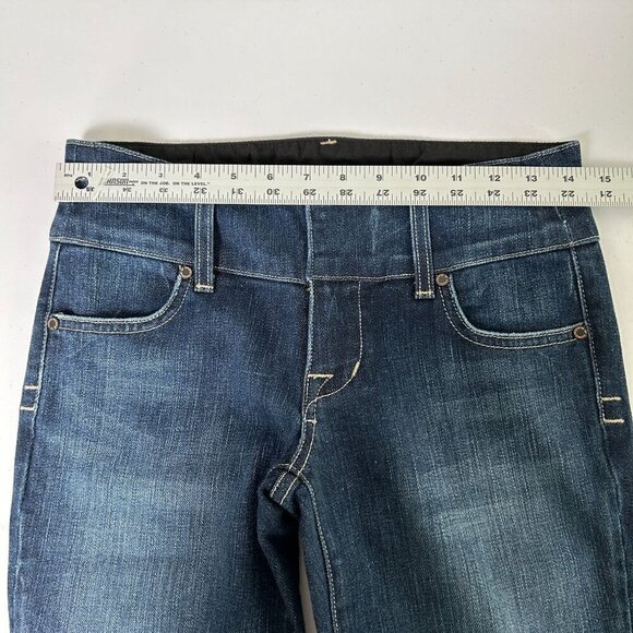 Freedom of Choice Jeans Womens Size 4 Blue Denim Wide Leg Bootcut Stretch FOC - Picture 9 of 15